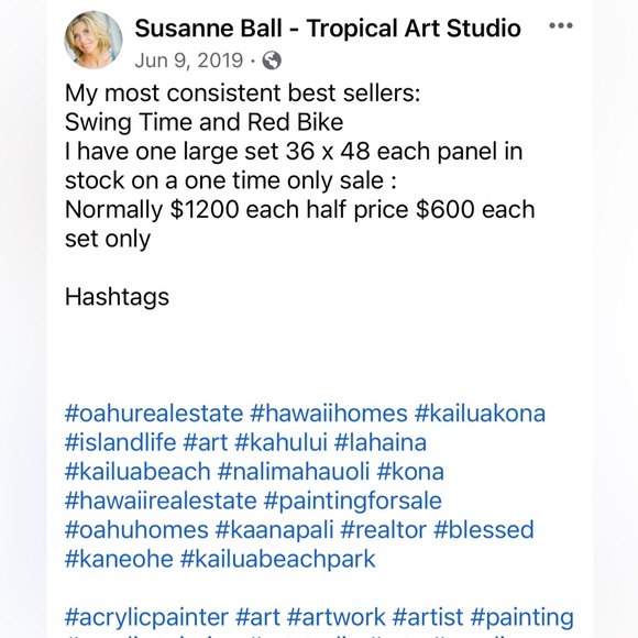 NIP! Artist Susanne Ball Hawaiian Giclee/Print - Picture 9 of 11